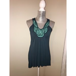 • Massimo • Embellished teal top